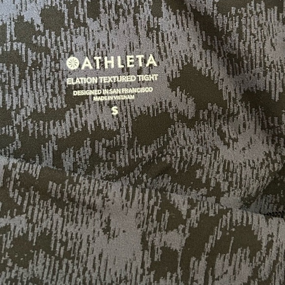 Athleta Women’s Elation Textured Tight Frosted Coral Blue Pull On Yoga Sz S - Picture 12 of 16